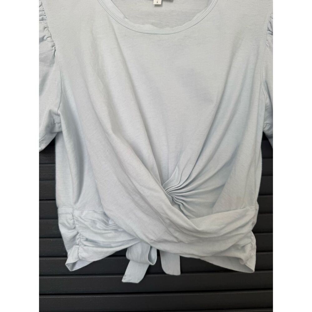 A.L.C Monica Wrap Cotton T-Shirt - Picture 6 of 8